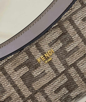 Fendi 8BS068 O¡¯Lock Swing Gray and fox fur pouch 8573 - Default Title - View 5