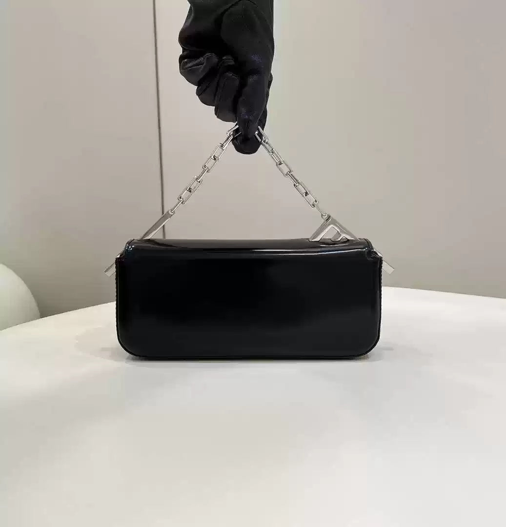 Fendi 8BS072 Fendi First Sight Black leather mini bag