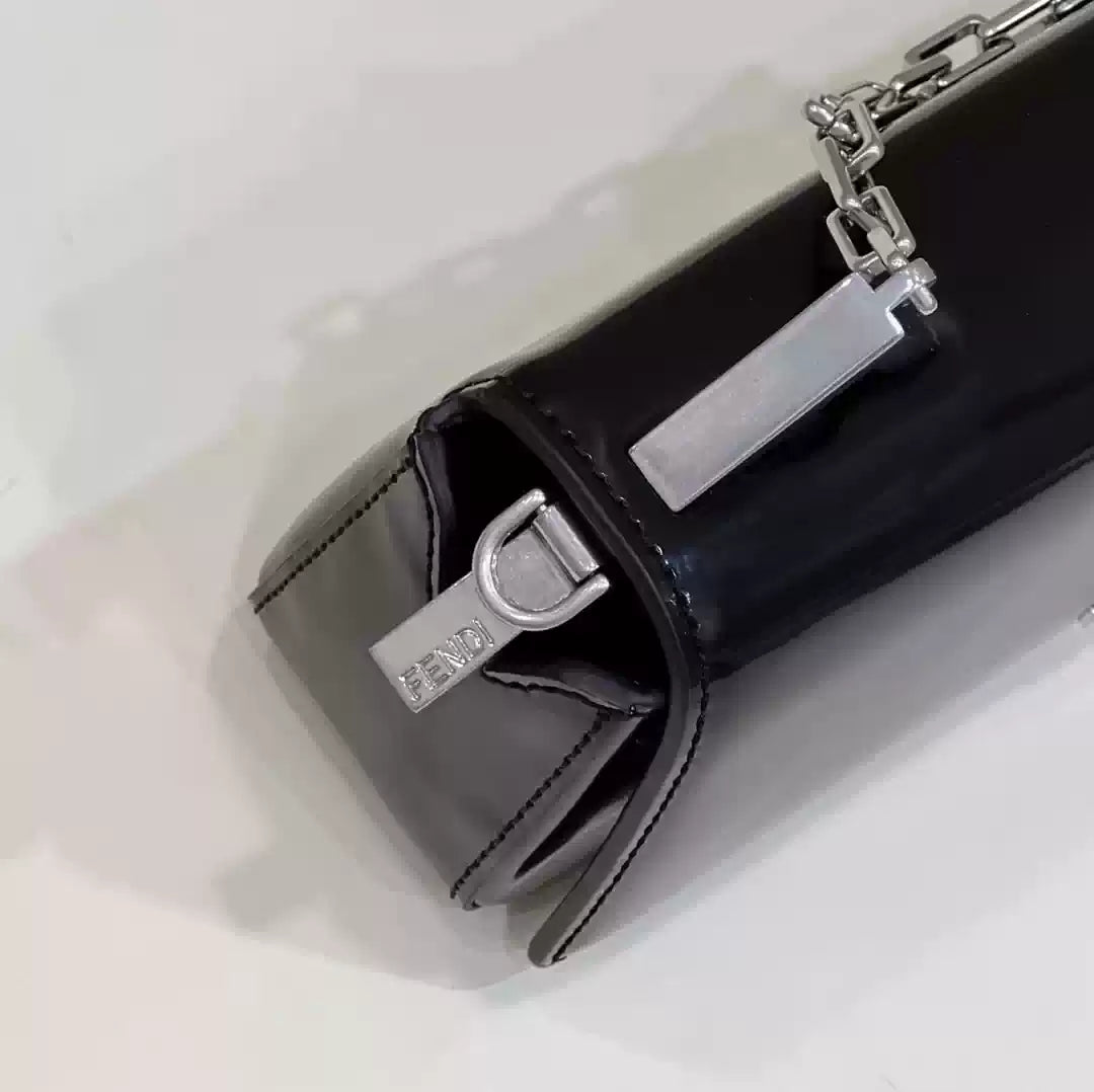 Fendi 8BS072 Fendi First Sight Black leather mini bag