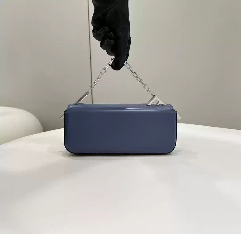 Fendi 8BS072 Fendi First Sight Blue leather mini bag