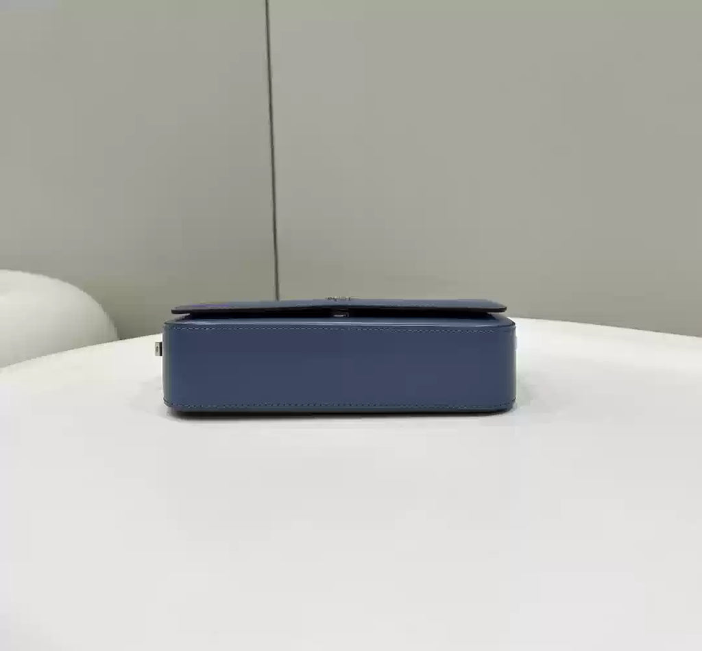 Fendi 8BS072 Fendi First Sight Blue leather mini bag