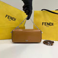 Fendi 8BS072 Fendi First Sight Brown leather mini bag - Default Title - View 1