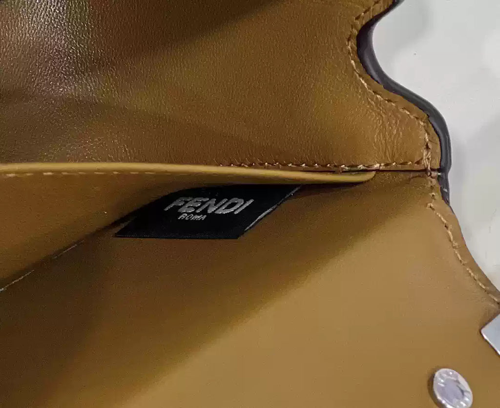 Fendi 8BS072 Fendi First Sight Brown leather mini bag