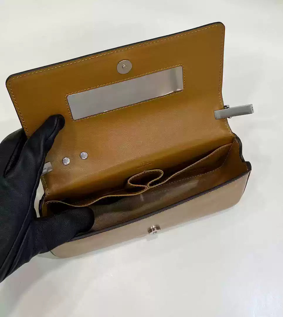 Fendi 8BS072 Fendi First Sight Brown leather mini bag