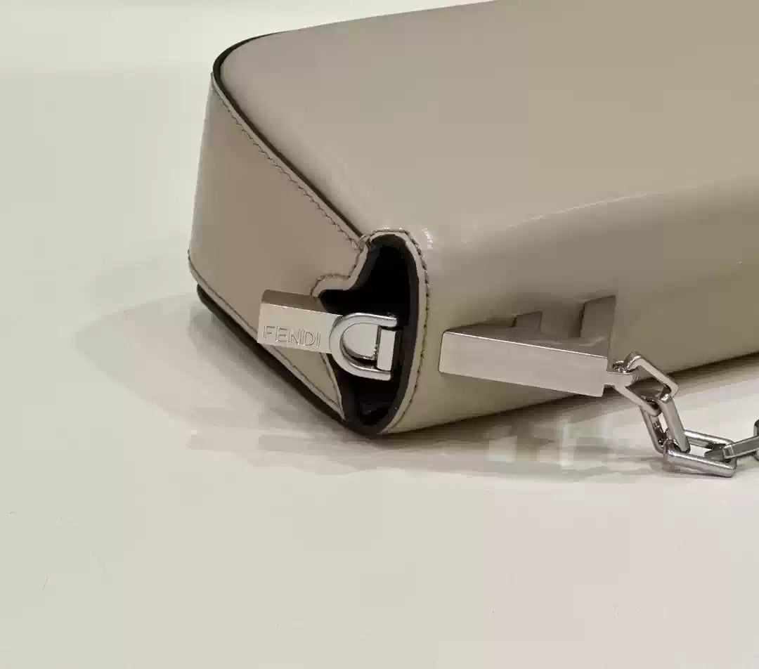 Fendi 8BS072 Fendi First Sight Gray leather mini bag