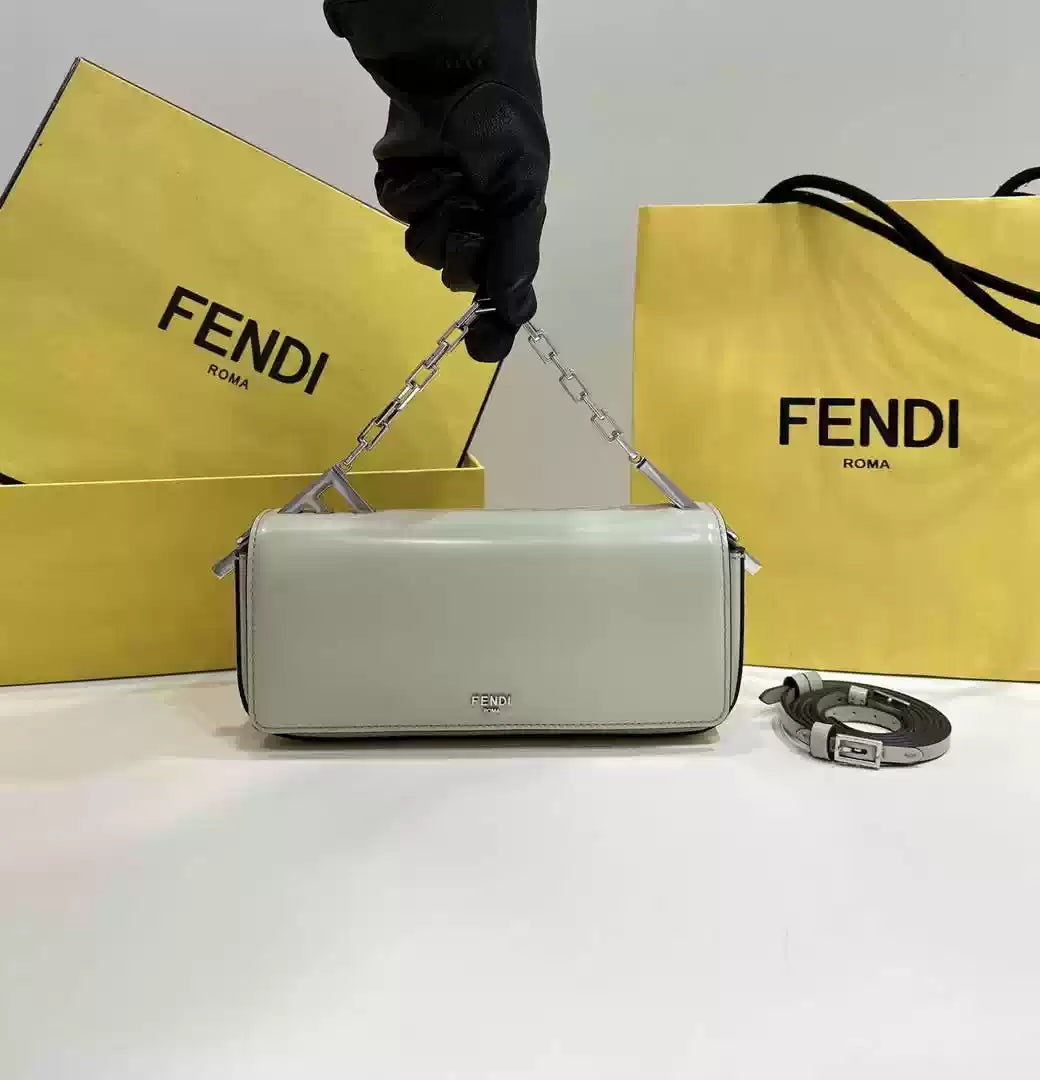 Fendi 8BS072 Fendi First Sight Light Green leather mini bag - Default Title - View 1
