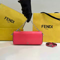 Fendi 8BS072 Fendi First Sight Red leather mini bag - Default Title - View 1