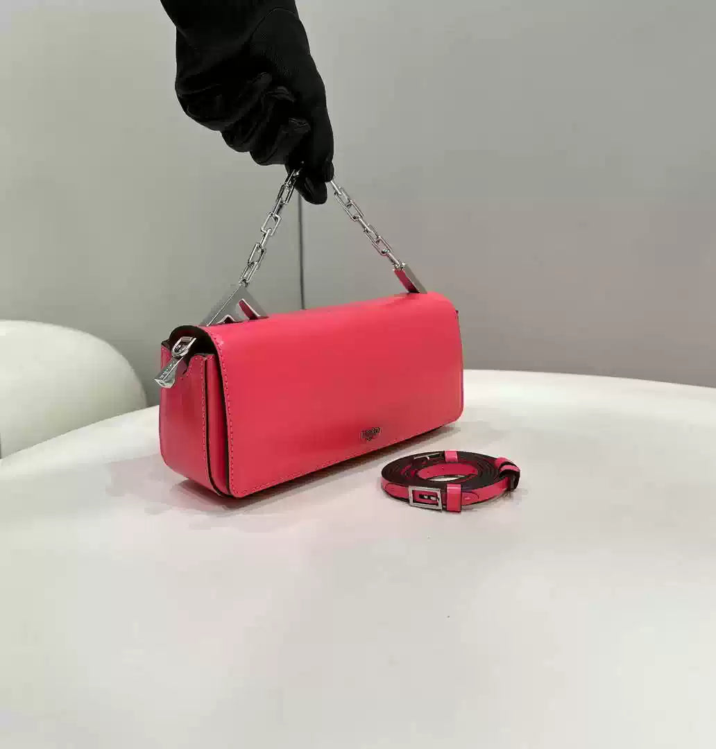 Fendi 8BS072 Fendi First Sight Red leather mini bag - Default Title - View 3