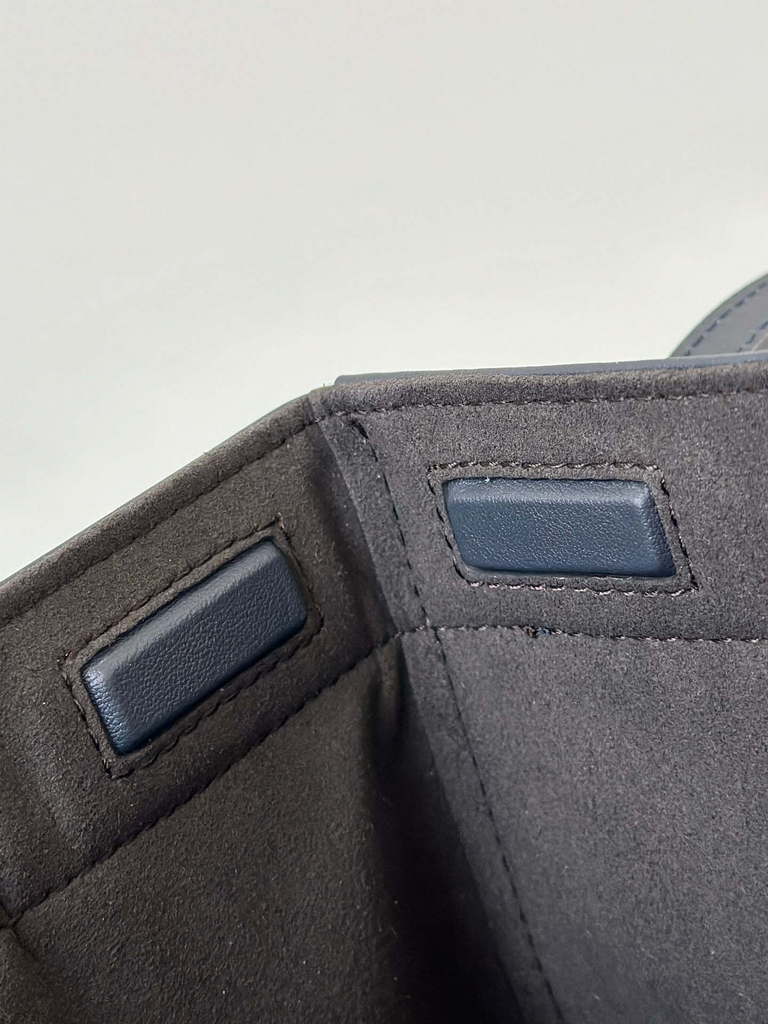 Fendi 8BS083 Fendi Origami Mini Transformable dark blue FF chenille mini-bag 8626BGs - Default Title - View 7