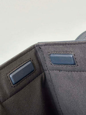 Fendi 8BS083 Fendi Origami Mini Transformable dark blue FF chenille mini-bag 8626BGs - Default Title - View 16
