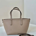 Fendi 8BS096 Gray Selleria bag with 62 hand-sewn topstitches 8655C - Default Title - View 1
