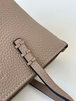 Fendi 8BS096 Gray Selleria bag with 62 hand-sewn topstitches 8655C - Default Title - View 4