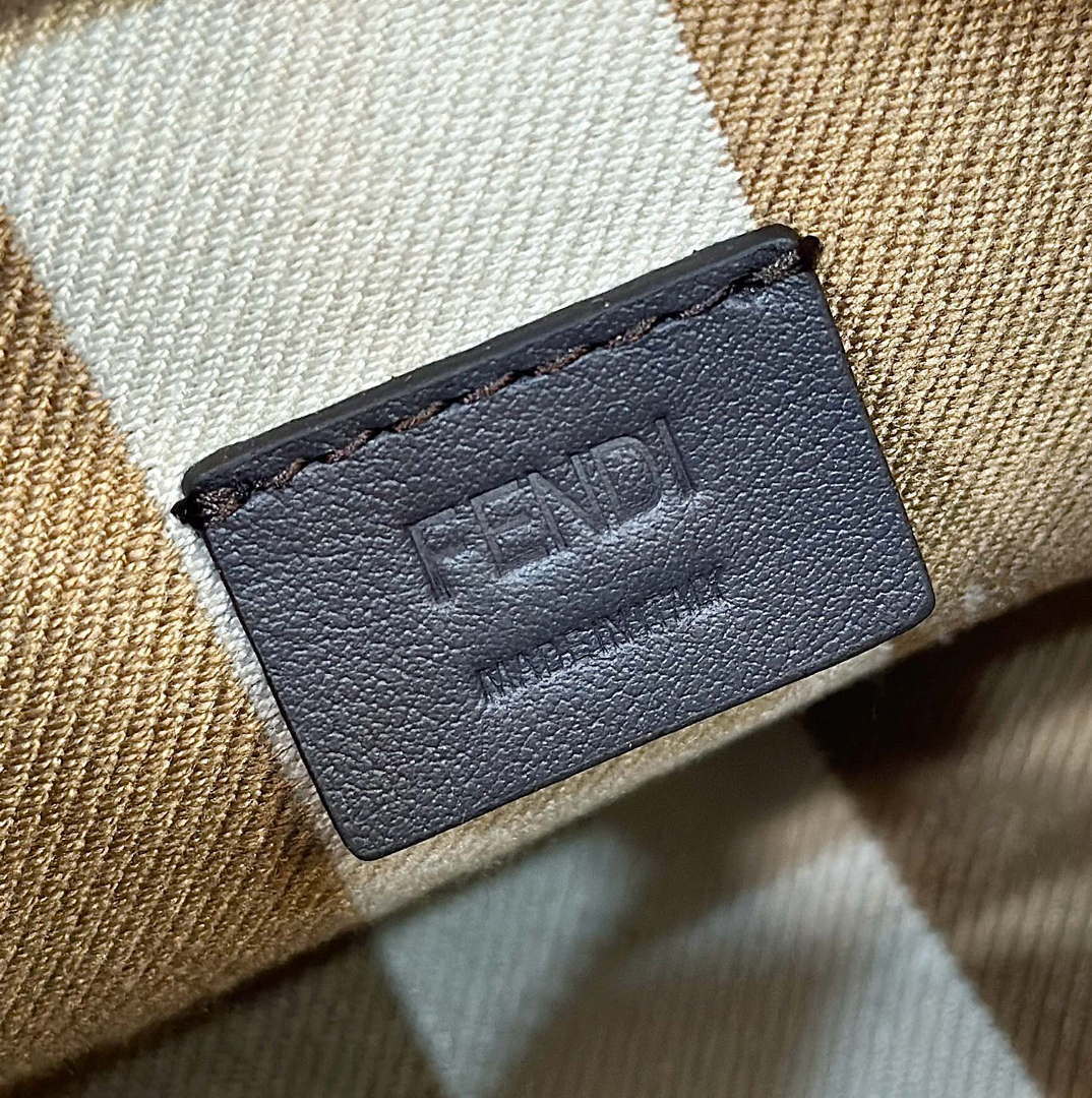 Fendi 8BS096 Roll Mini Apricot FF chenille mini-bag 8655 - Default Title - View 7
