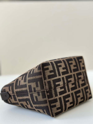 Fendi 8BS096 Roll Mini Brown FF chenille mini-bag 8655 - Default Title - View 2