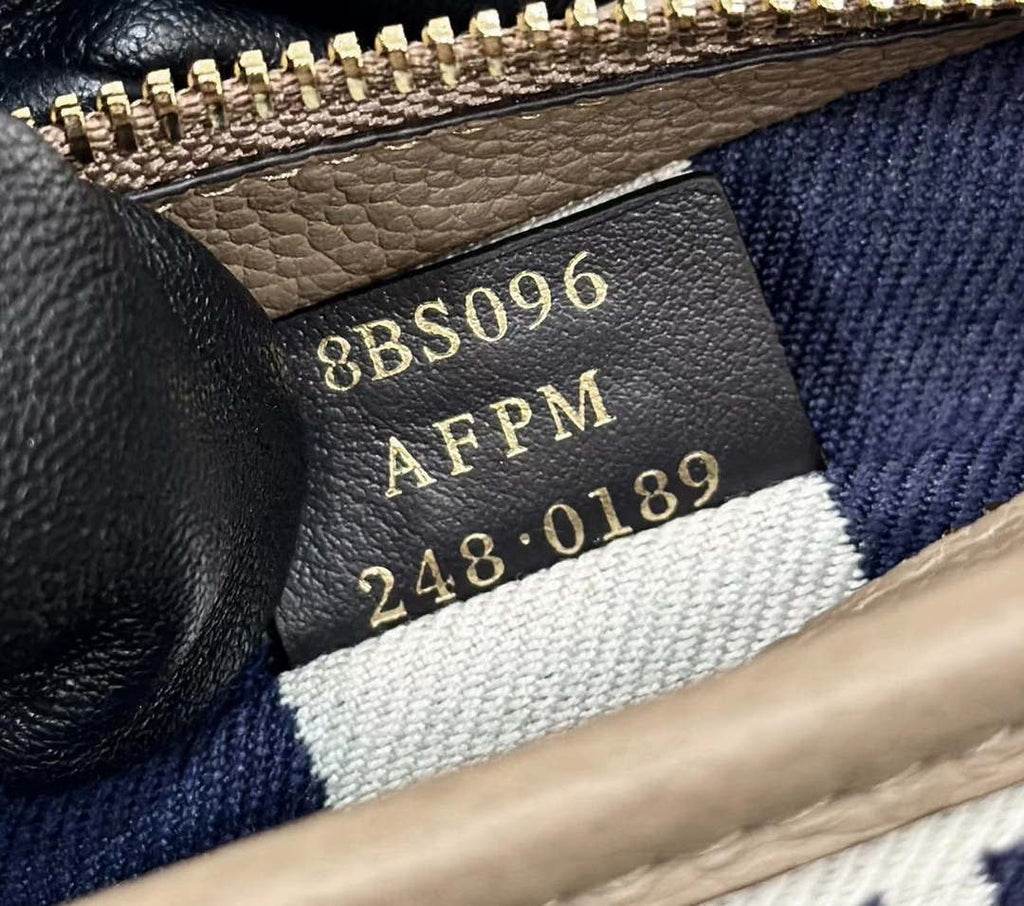 Fendi 8BS096 Roll Mini Midnight blue FF chenille mini-bag 8655