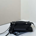 Fendi 8BS098 By The Way Selleria Mini Black Selleria mini-bag with 156 hand-sewn stitches 8668s - Default Title - View 1