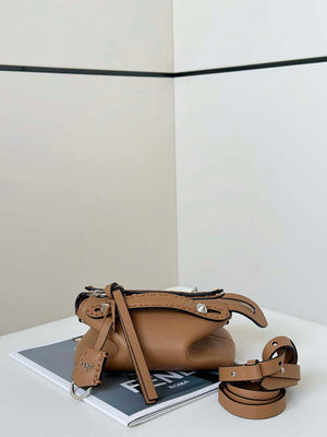 Fendi 8BS098 By The Way Selleria Mini Cappuccino-coloured Selleria mini-bag with 156 hand-sewn stitches 8668s - Default Title - View 2