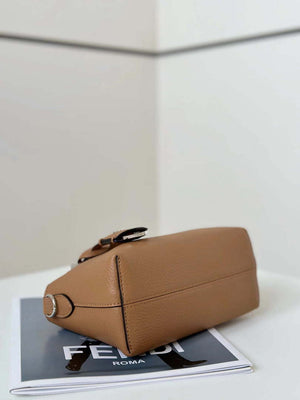 Fendi 8BS098 By The Way Selleria Mini Cappuccino-coloured Selleria mini-bag with 156 hand-sewn stitches 8668s - Default Title - View 4