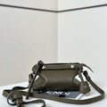 Fendi 8BS098 By The Way Selleria Mini Dark Green Selleria mini-bag with 156 hand-sewn stitches 8668s - Default Title - View 1