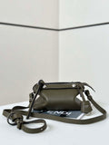Fendi 8BS098 By The Way Selleria Mini Dark Green Selleria mini-bag with 156 hand-sewn stitches 8668s