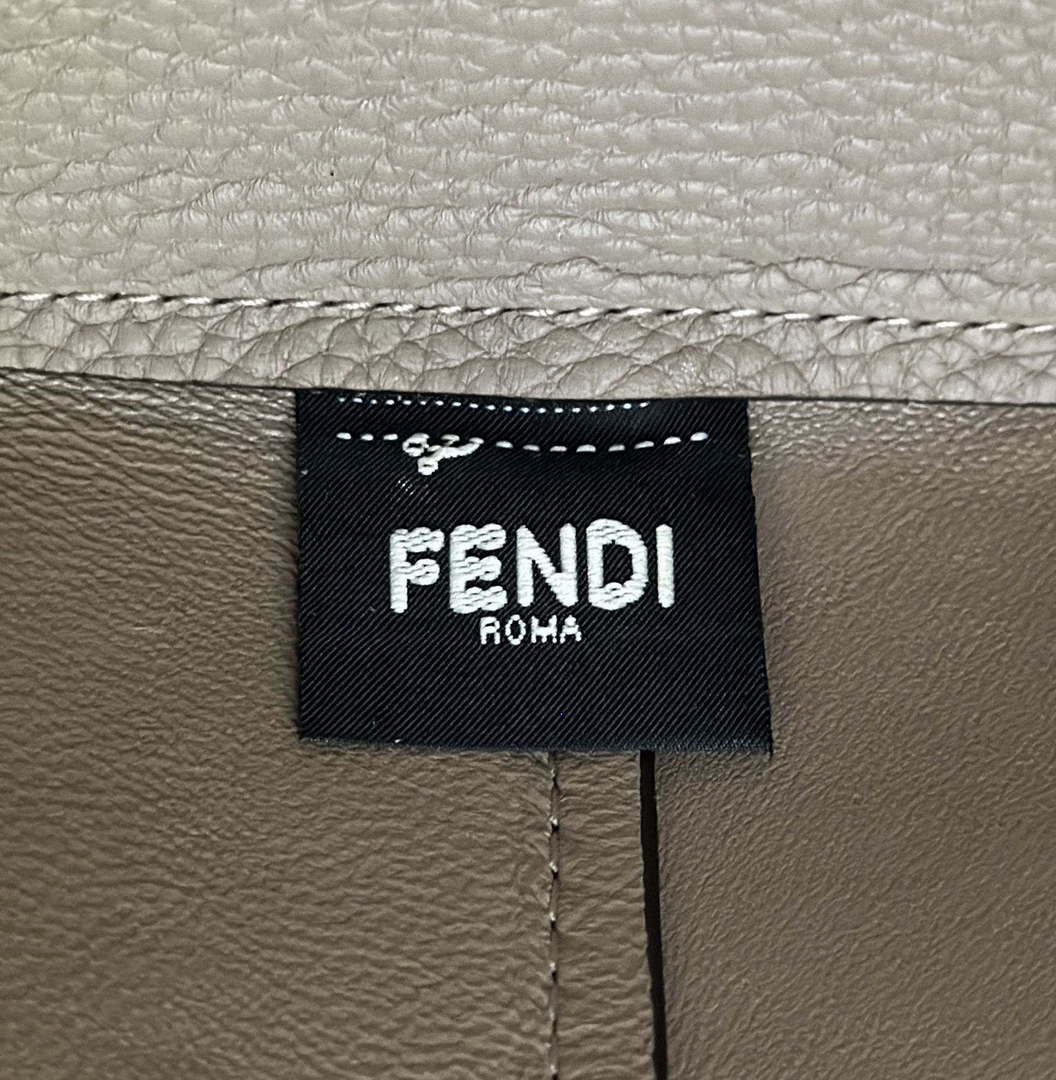 Fendi 8BS098 By The Way Selleria Mini Gray Selleria mini-bag with 156 hand-sewn stitches 8668s