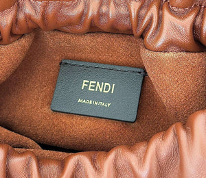 Fendi 8BS105ABVEF0K7E Mamma Baguette Small Brown nappa leather mini bag 8677 - Default Title - View 5