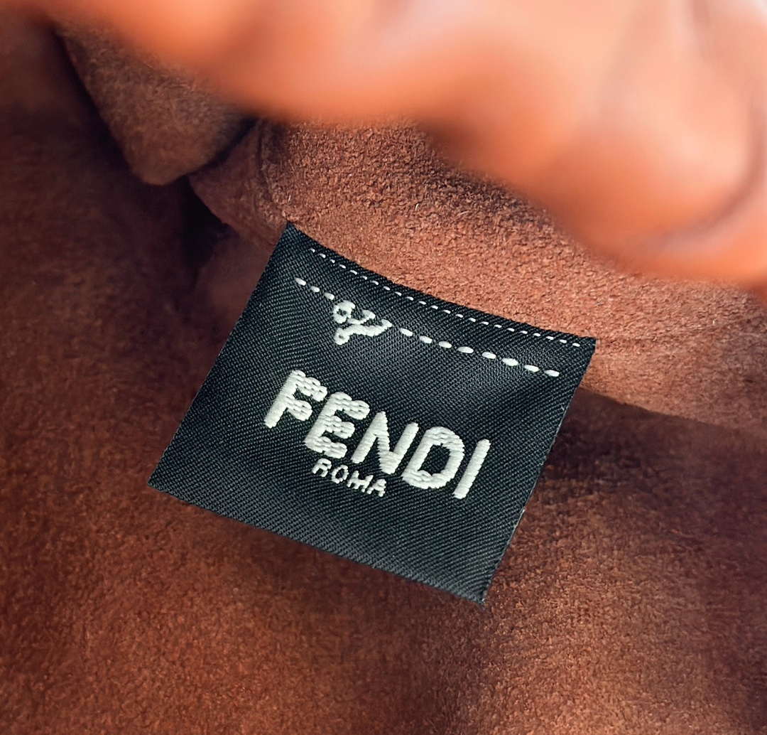 Fendi 8BS105ABVEF0K7E Mamma Baguette Small Brown nappa leather mini bag 8677 - Default Title - View 6