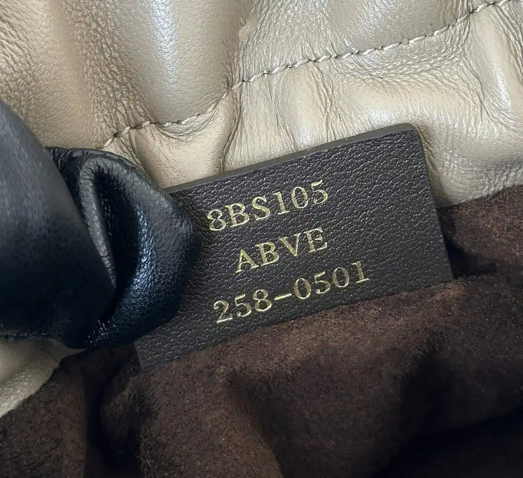 Fendi 8BS105ABVEF0K7E Mamma Baguette Small Dove Gray nappa leather bag 8677S
