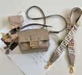 Fendi 8BS105ABVEF0K7E Mamma Baguette Small Dove Green nappa leather mini bag 8677