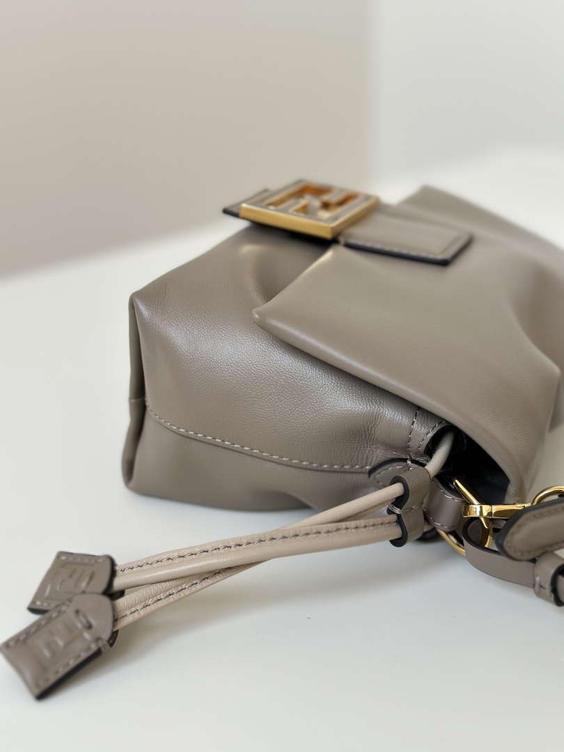 Fendi 8BS105ABVEF0K7E Mamma Baguette Small Dove Green nappa leather mini bag 8677