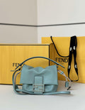 Fendi 8BS105ABVEF0K7E Mamma Baguette Small Matcha green nappa leather mini bag 8677