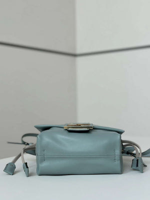 Fendi 8BS105ABVEF0K7E Mamma Baguette Small Matcha green nappa leather mini bag 8677 - Default Title - View 4