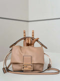 Fendi 8BS105ABVEF0K7E Mamma Baguette Small Pale pink nappa leather mini bag 8677
