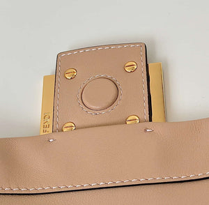 Fendi 8BS105ABVEF0K7E Mamma Baguette Small Pale pink nappa leather mini bag 8677 - Default Title - View 10
