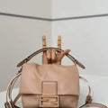 Fendi 8BS105ABVEF0K7E Mamma Baguette Small Pink nappa leather bag 8677S