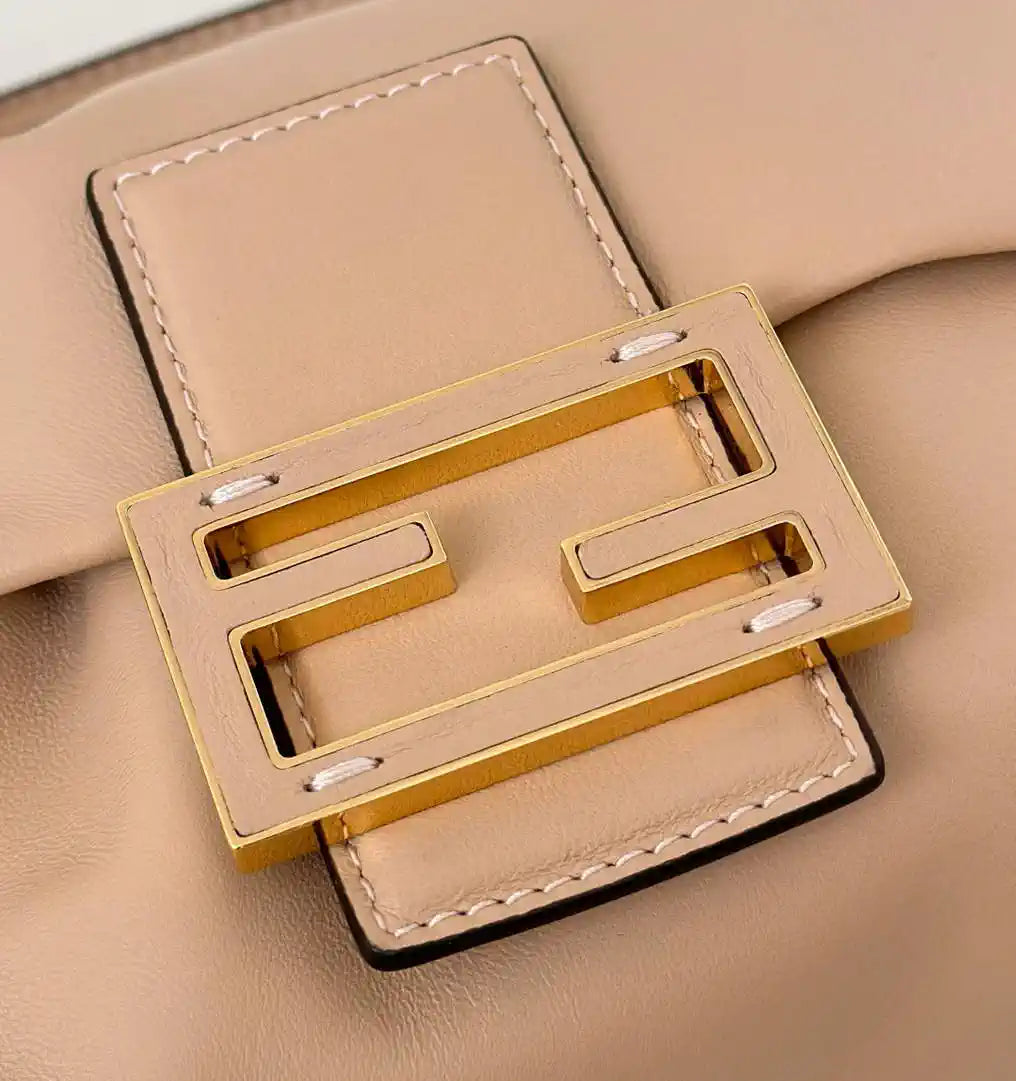 Fendi 8BS105ABVEF0K7E Mamma Baguette Small Pink nappa leather bag 8677S