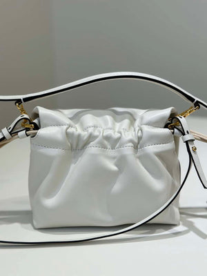 Fendi 8BS105ABVEF0K7E Mamma Baguette Small White nappa leather bag 8677S - Default Title - View 2