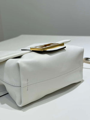 Fendi 8BS105ABVEF0K7E Mamma Baguette Small White nappa leather bag 8677S - Default Title - View 3