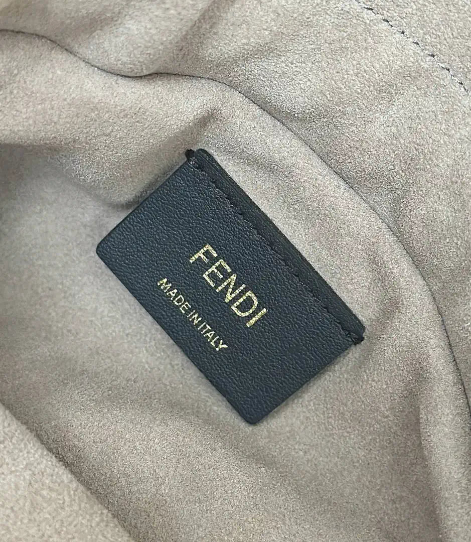 Fendi 8BS105ABVEF0K7E Small Mamma Baguette Beige shearling bag 8693s - Default Title - View 8