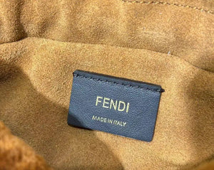Fendi 8BS105ABVEF0K7E Small Mamma Baguette Brown shearling bag 8693s - Default Title - View 7