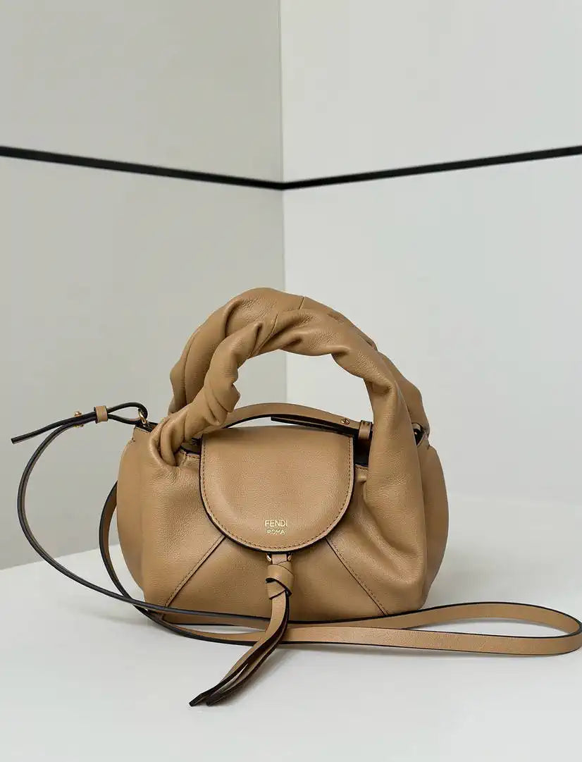 Fendi 8BS110 Fendi Spy Mini Apricot leather mini-bag