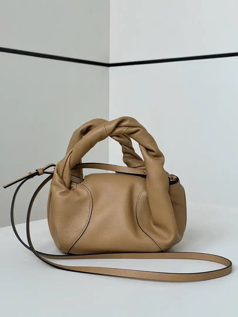 Fendi 8BS110 Fendi Spy Mini Apricot leather mini-bag