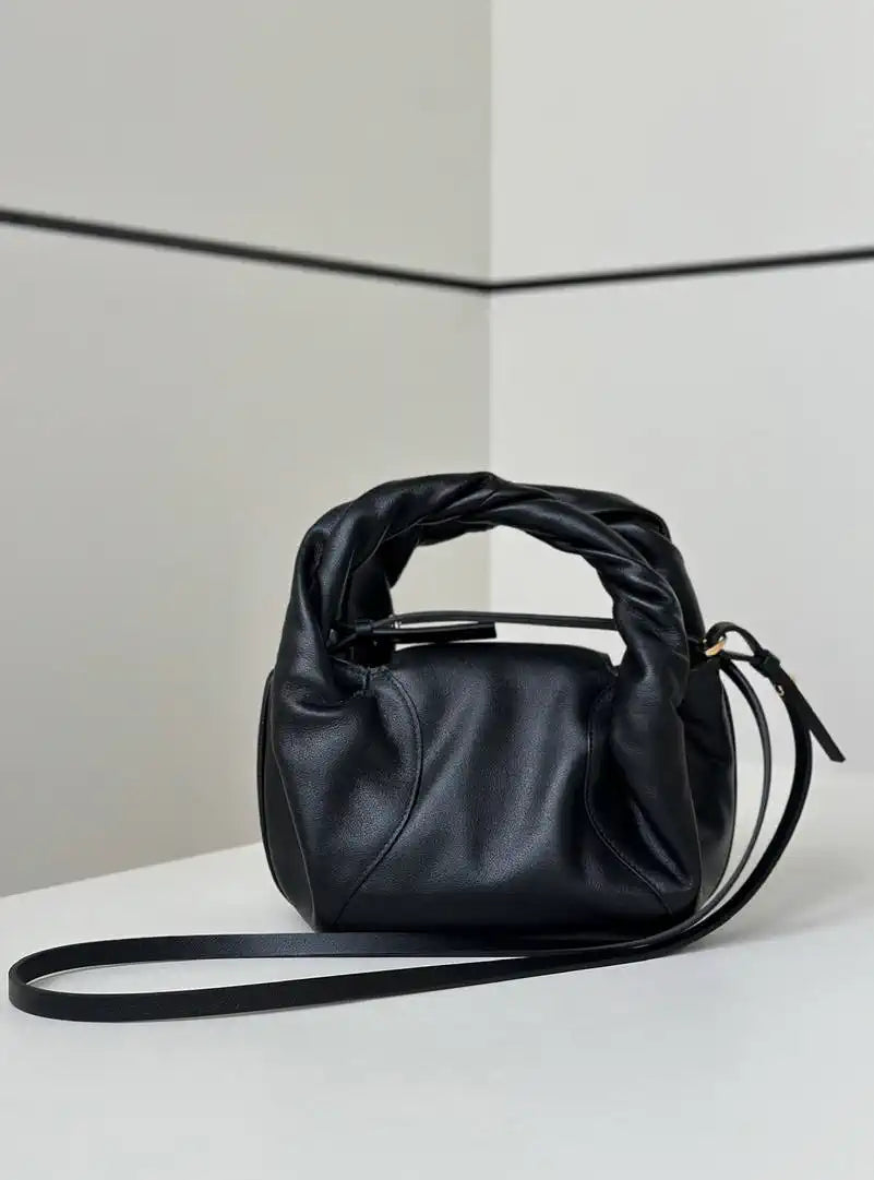 Fendi 8BS110 Fendi Spy Mini Black leather mini-bag