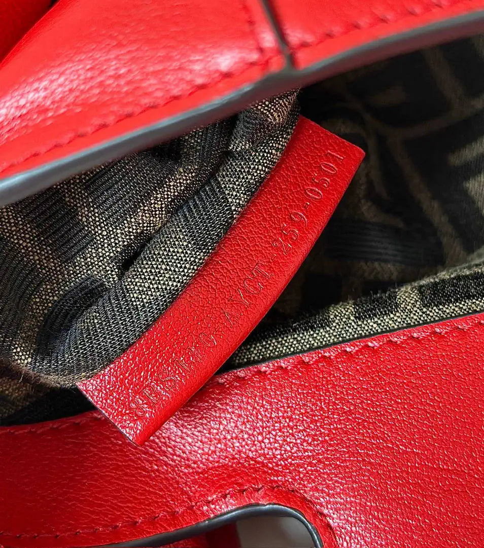 Fendi 8BS110 Fendi Spy Mini Red leather mini-bag