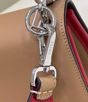 Fendi 8BT284 Kan I F Leather Bag Apricot Red - Default Title - View 7