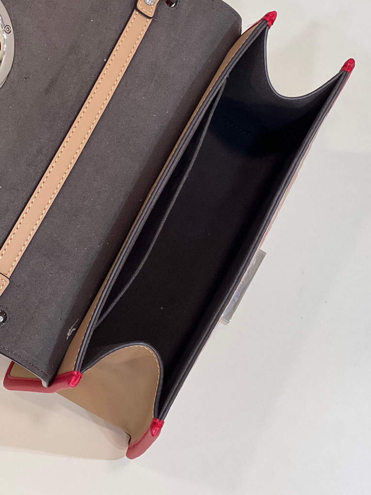 Fendi 8BT284 Kan I F Leather Bag Apricot Red - Default Title - View 9