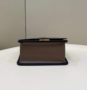 Fendi 8BT286 Kan I F Small Leather Mini Bag Brown - Default Title - View 3