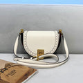 Fendi 8BT346 Moonlight Shoulder White Leather Bag - Voguebags