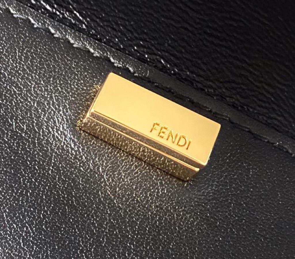 Fendi 8BZ047 Guitar 8301 Shoulder bag Black