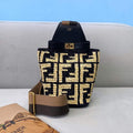 Fendi 8BZ047 Shoulder Fendi FF Raffia Guitar 8301 Bag - Default Title - View 1